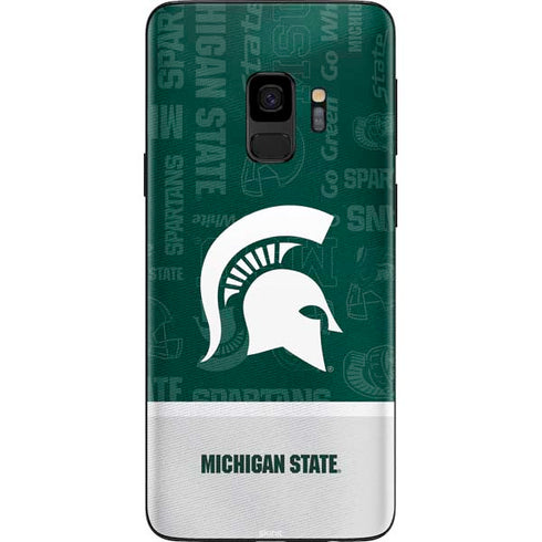 Michigan State University Jersey Split Galaxy S9 Skin